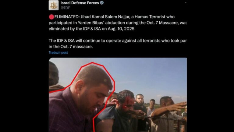 Israel anuncia que matou terrorista responsável pelo sequestro de Yarden Bibas israel-anuncia-que-matou-terrorista-responsavel-pelo-sequestro-de-yarden-bibas