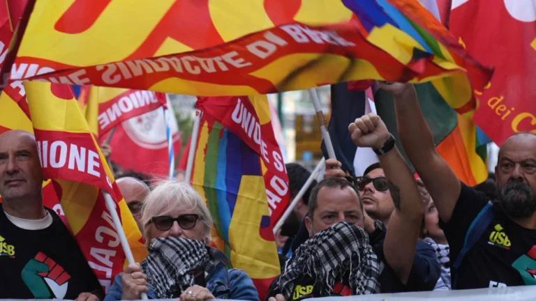 italia-acorda-em-greve-geral-e-com-manifestacoes-contra-israel
