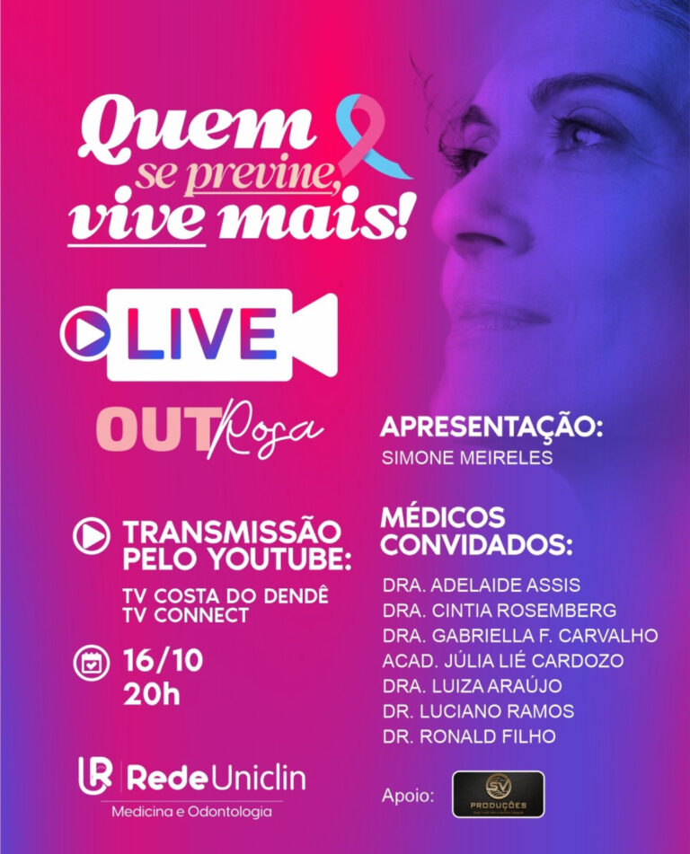 outubro-rosa:-live-da-rede-uniclin-vai-reforcar-importancia-da-prevencao-e-do-autocuidado