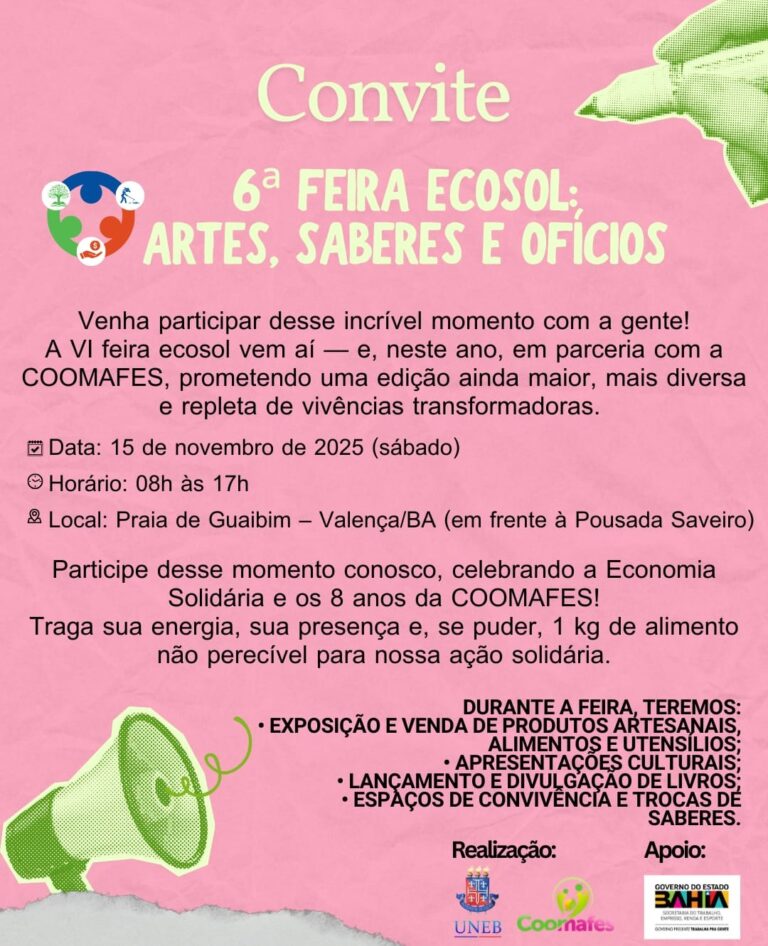 convite-6a-feira-ecosol:-artes,-saberes-e-oficios