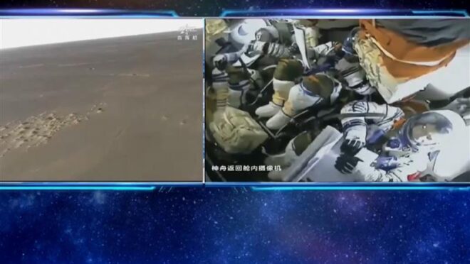 Astronautas de missão chinesa voltam à Terra após 204 dias em órbita astronautas-de-missao-chinesa-voltam-a-terra-apos-204-dias-em-orbita