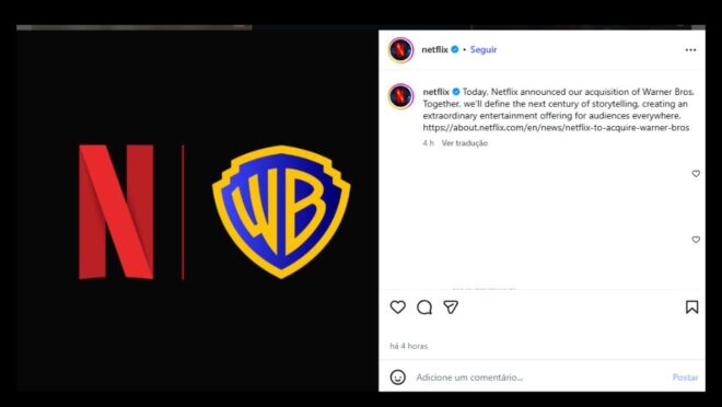 Netflix anuncia compra da Warner Bros pelo equivalente a R$ 445 bilhões netflix-anuncia-compra-da-warner-bros-pelo-equivalente-a-r$-445-bilhoes