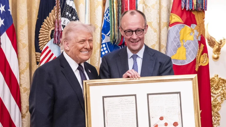 estamos-na-mesma-pagina-sobre-ira,-diz-premie-da-alemanha-ao-lado-de-trump