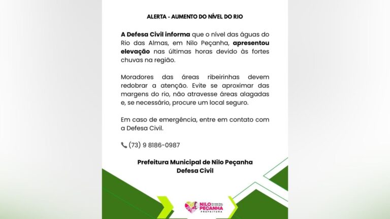 defesa-civil-alerta-para-aumento-do-nivel-do-rio-das-almas-em-nilo-pecanha