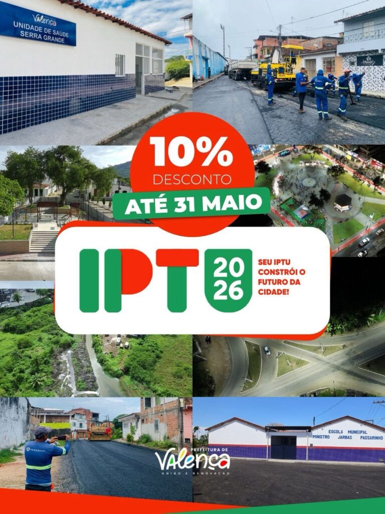 iptu-2026-ja-esta-disponivel:-aproveite-o-desconto-e-contribua-com-o-desenvolvimento-de-valenca
