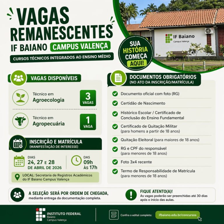 vagas-remanescentes-if-baiano-campus-valenca