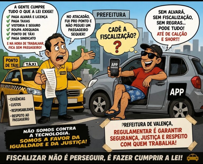 motoristas-de-aplicativo-avancam-em-valenca-e-taxistas-cobram-fiscalizacao-e-apoio-da-prefeitura