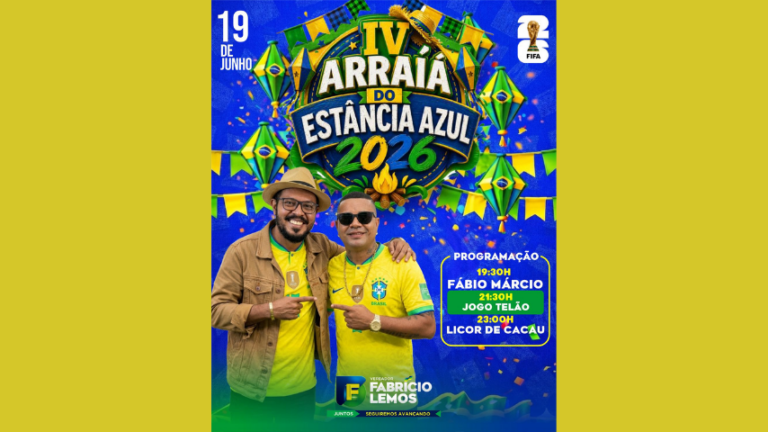 IV Arraiá do Estância Azul promete noite de forró, futebol e animação no dia 19 de junho iv-arraia-do-estancia-azul-promete-noite-de-forro,-futebol-e-animacao-no-dia-19-de-junho