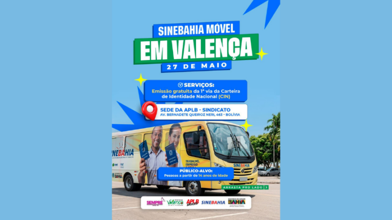SineBahia Móvel chega a Valença com emissão gratuita da nova Carteira de Identidade Nacional sinebahia-movel-chega-a-valenca-com-emissao-gratuita-da-nova-carteira-de-identidade-nacional