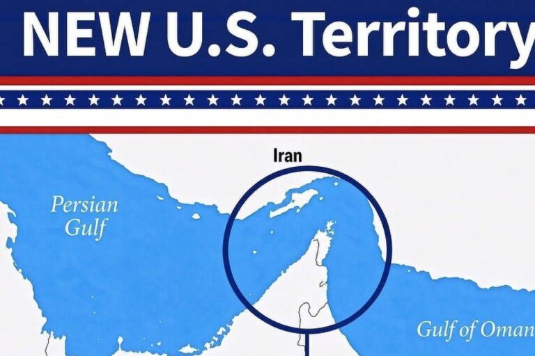 trump-posta-mapa-de-hormuz-como-territorio-dos-eua,-e-ira-diz-que-via-ficara-fechada